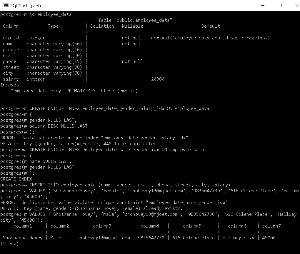 PostgreSQL CREATE INDEX + 13 Useful Examples