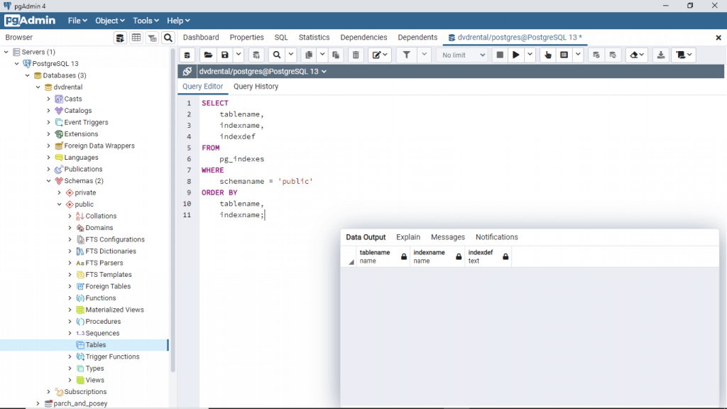 PostgreSQL drop all tables (With examples)