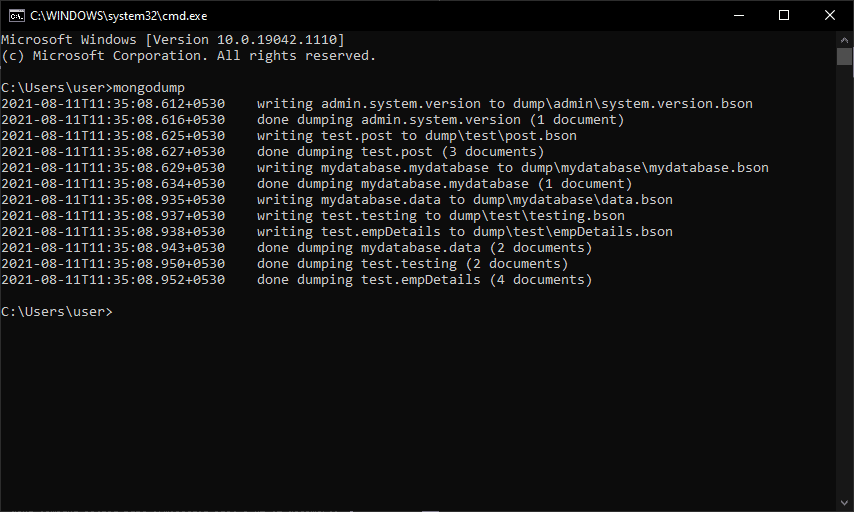 MongoDB backup and restore Archives