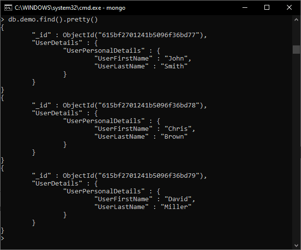 Create index in MongoDB