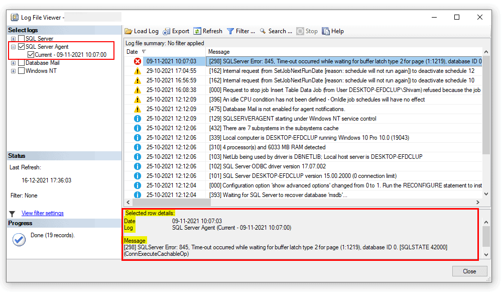How to View SQL Server Error Logs