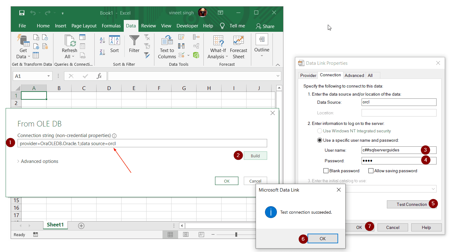 Connect Excel to Oracle Database