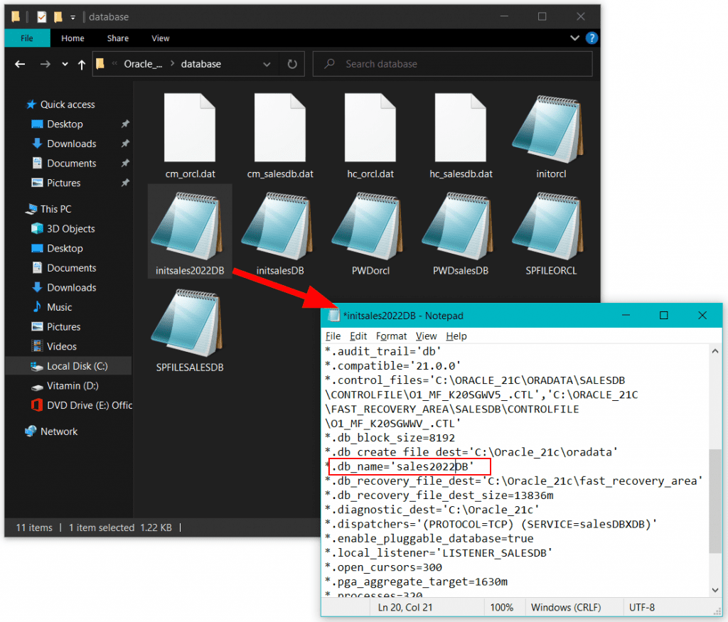 Oracle Change Database Name