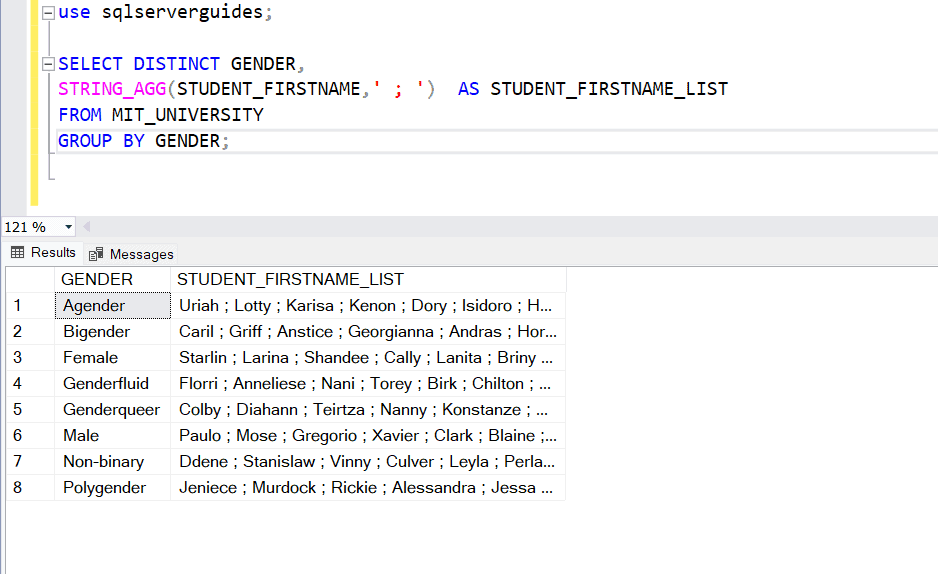 SQL Server String_agg [With 12 Useful Examples]