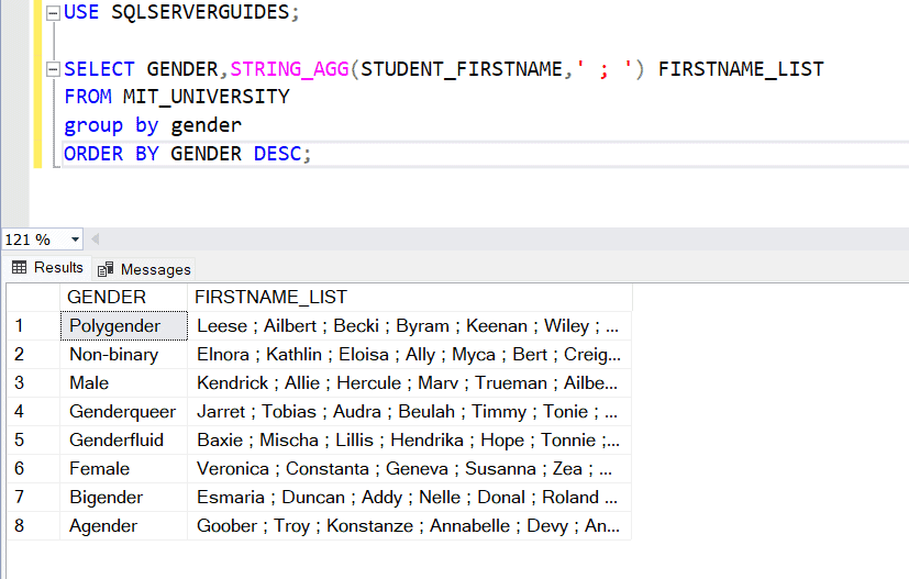 SQL Server String_agg [With 12 Useful Examples]