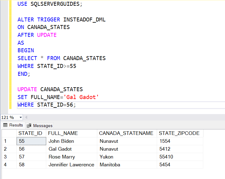 How to execute Trigger in SQL Server