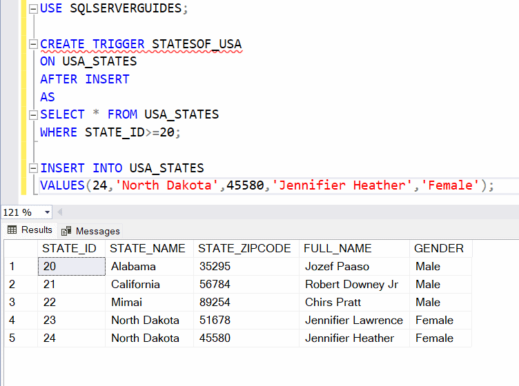SQL Server Trigger After Insert Update