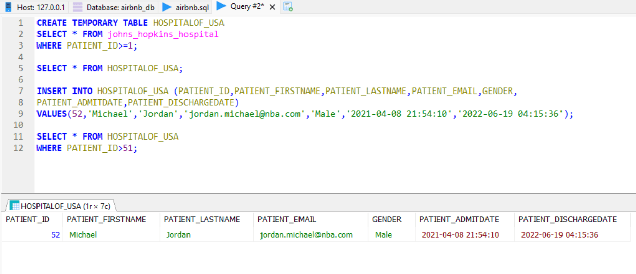 Add Data To Table MariaDB