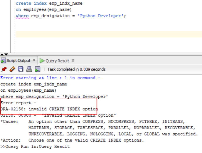 Oracle Create Index Detailed Guide