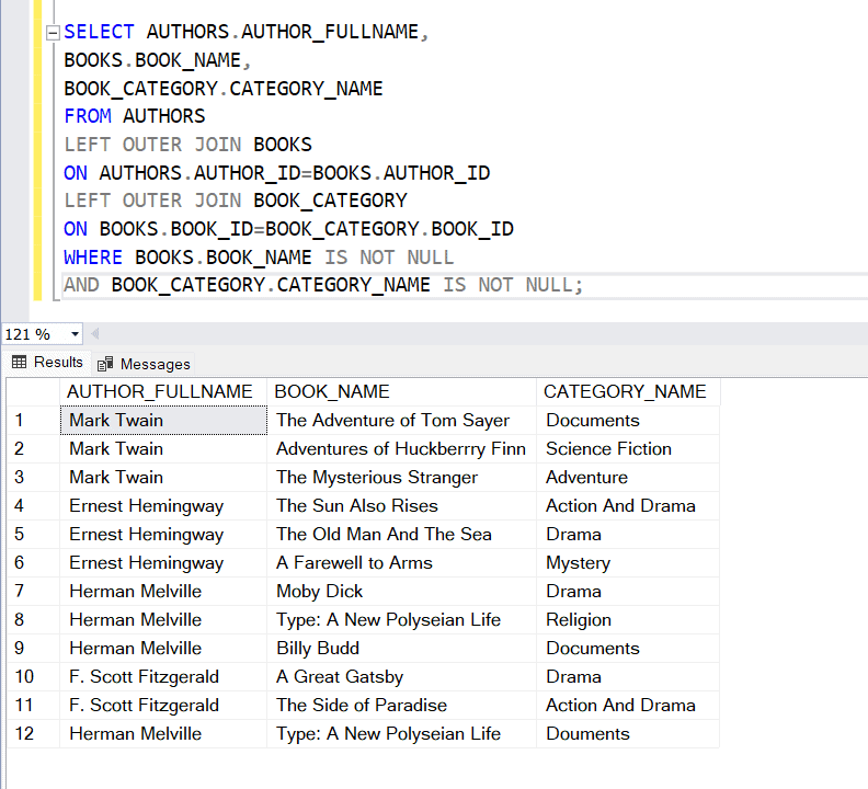 SQL Server Left Outer Join Multiple Tables