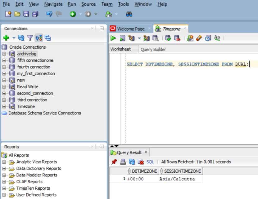 How to Check and Set Database Timezone in Oracle?