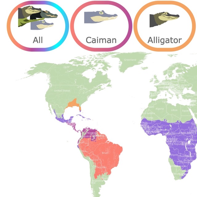 Saltwater Crocodile Habitat Map