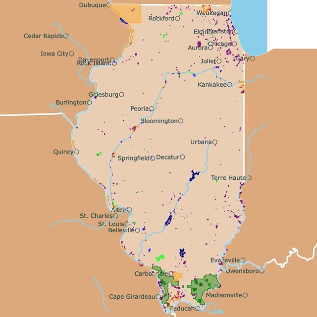 Map Of Illinois State Parks Locations