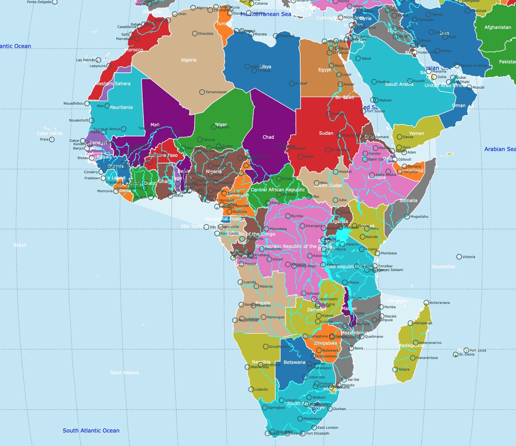 Map of Africa