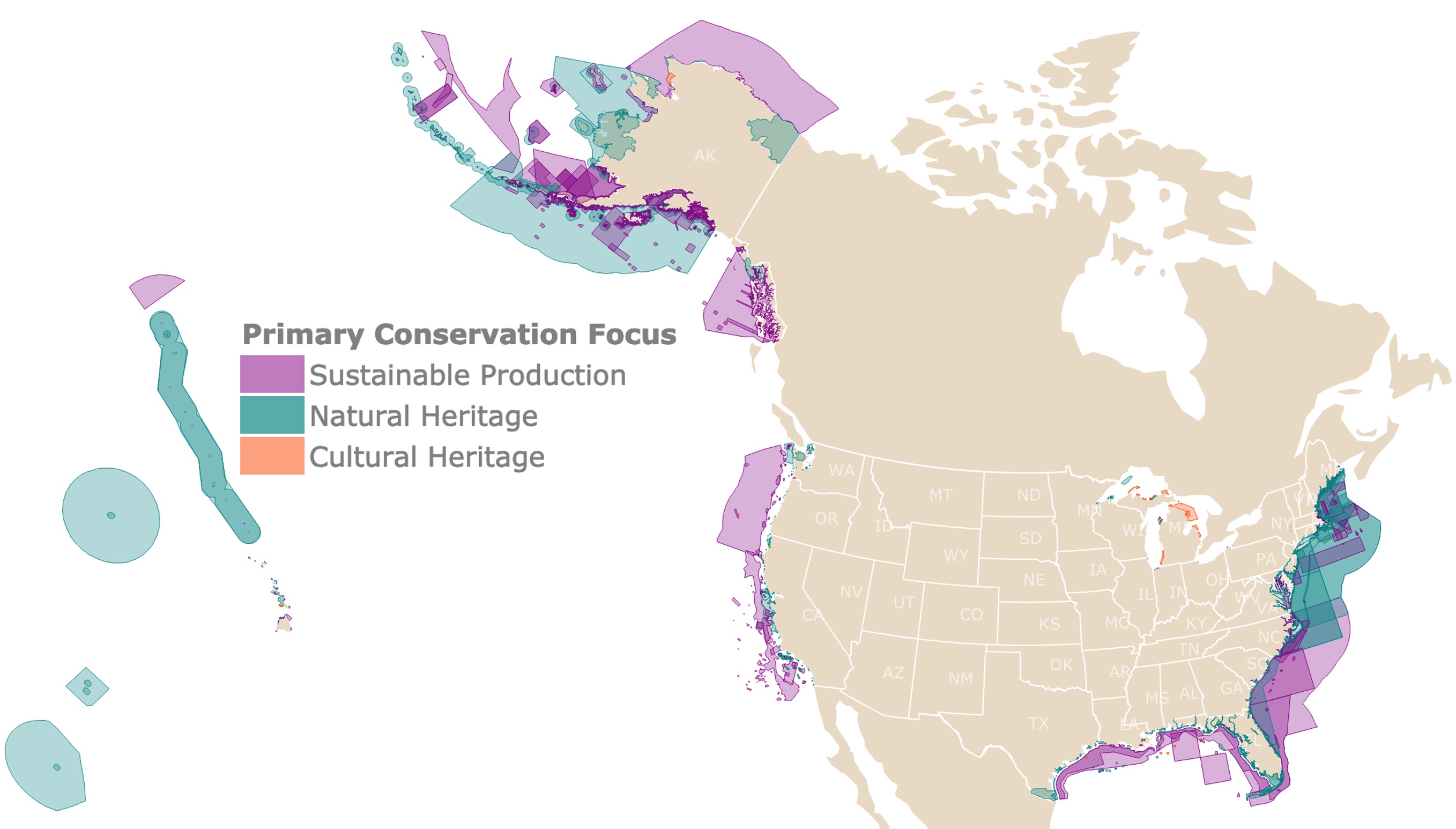 US Marine Protected Areas Map