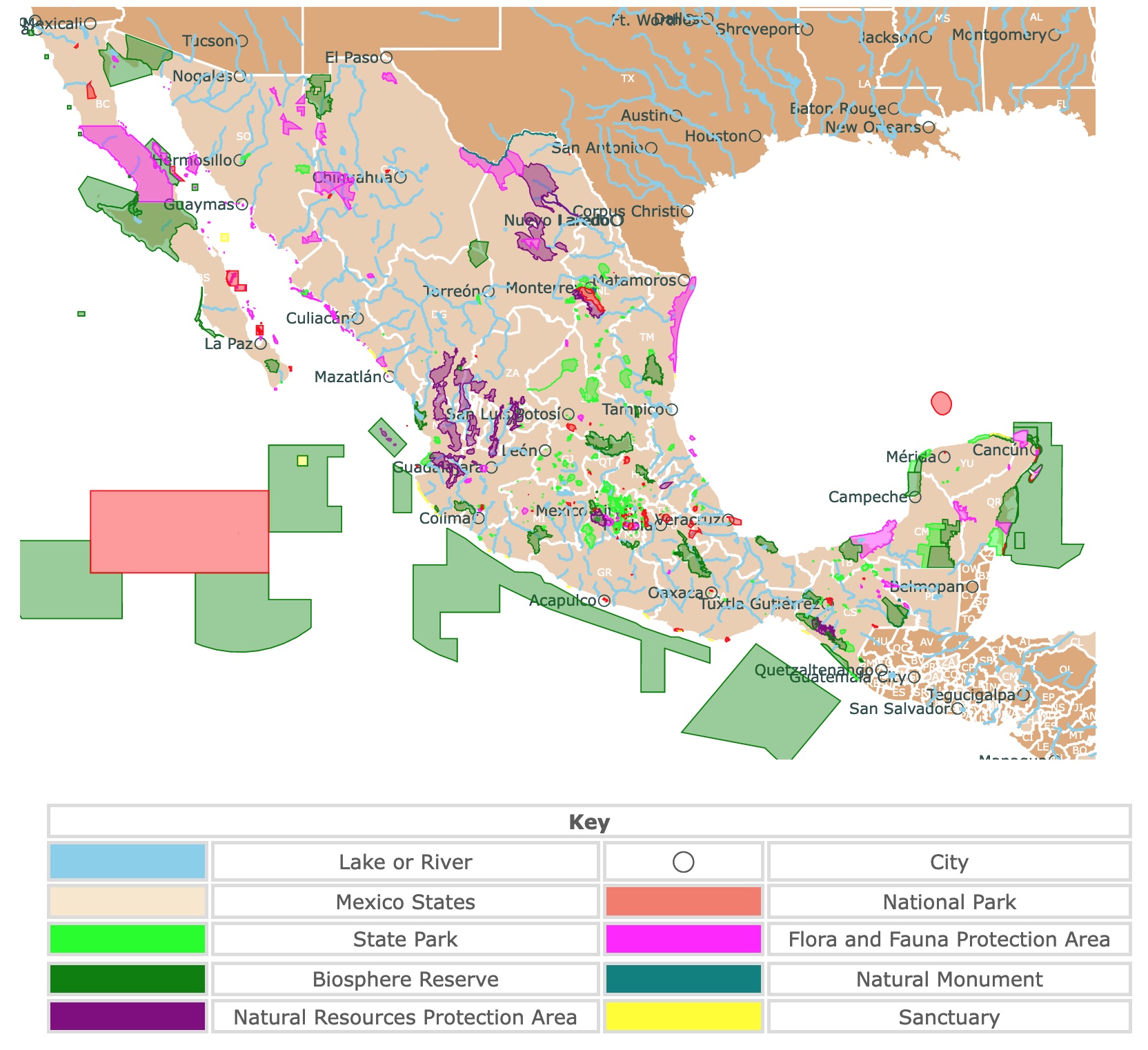 Interactive Map of Mexico's Parks