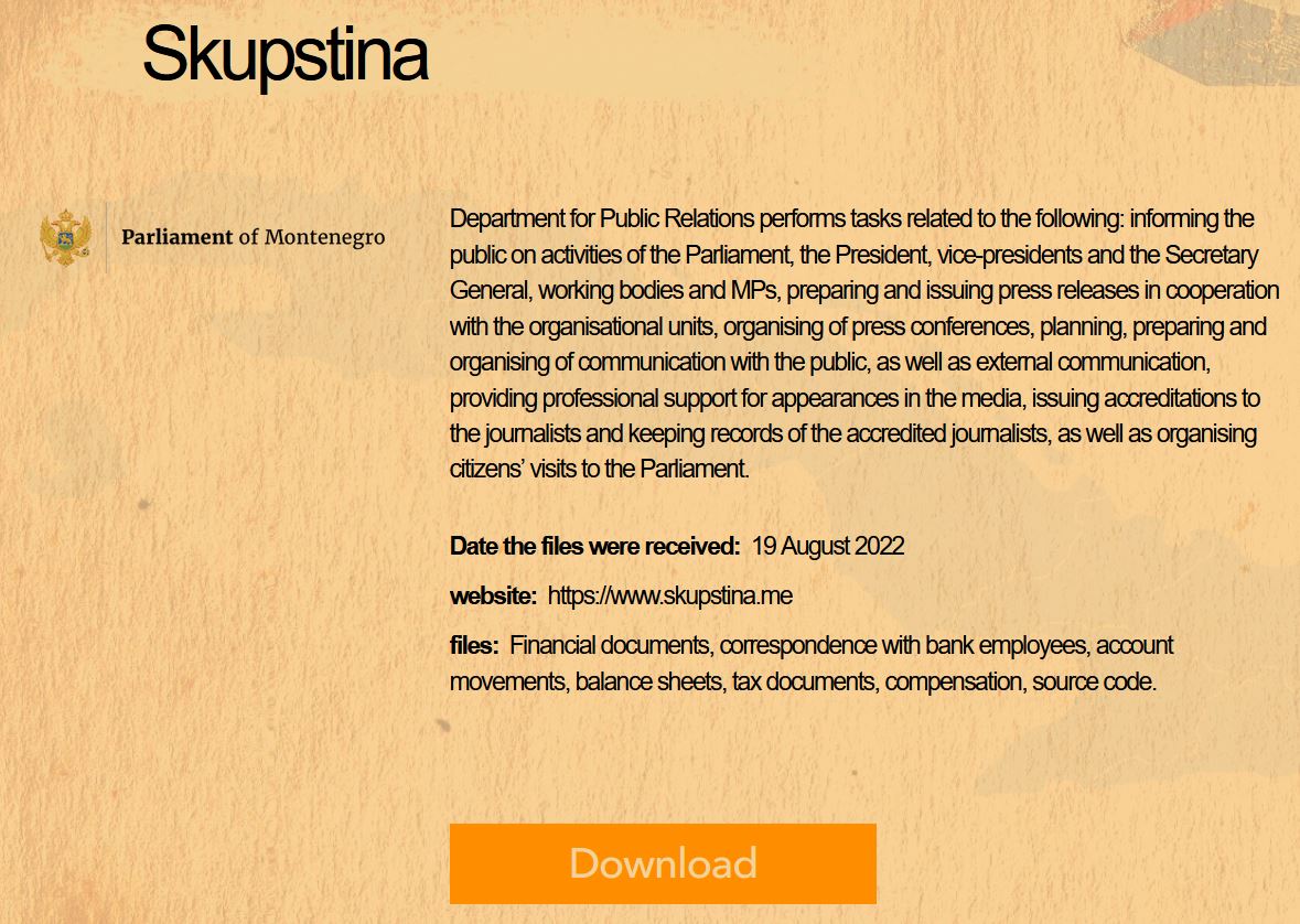 Cuba Ransomware Team claims credit for attack on Montenegro