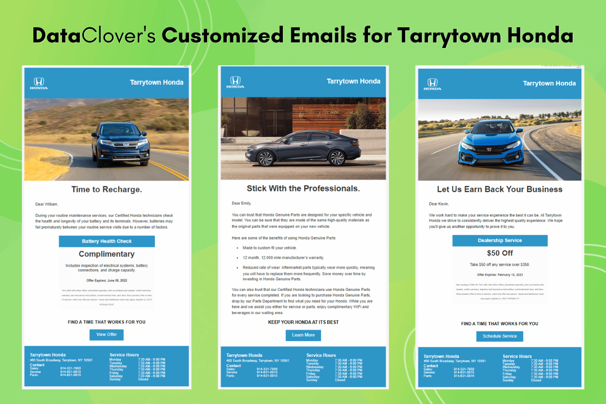 Tarrytown Honda A Dealership Success Story by DataClover