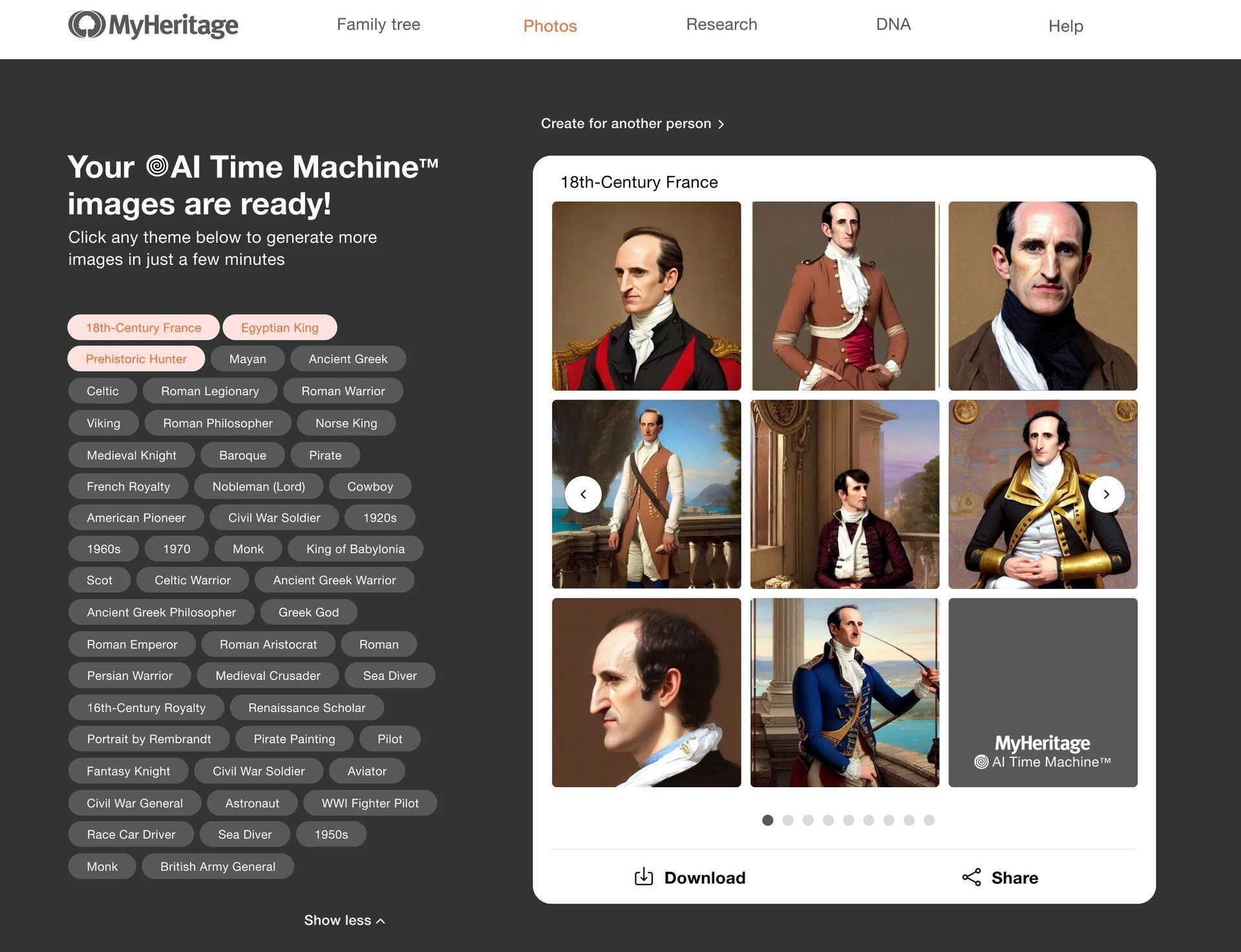 MyHeritage AI Time Machine How to use it, examples, pricing Dataconomy