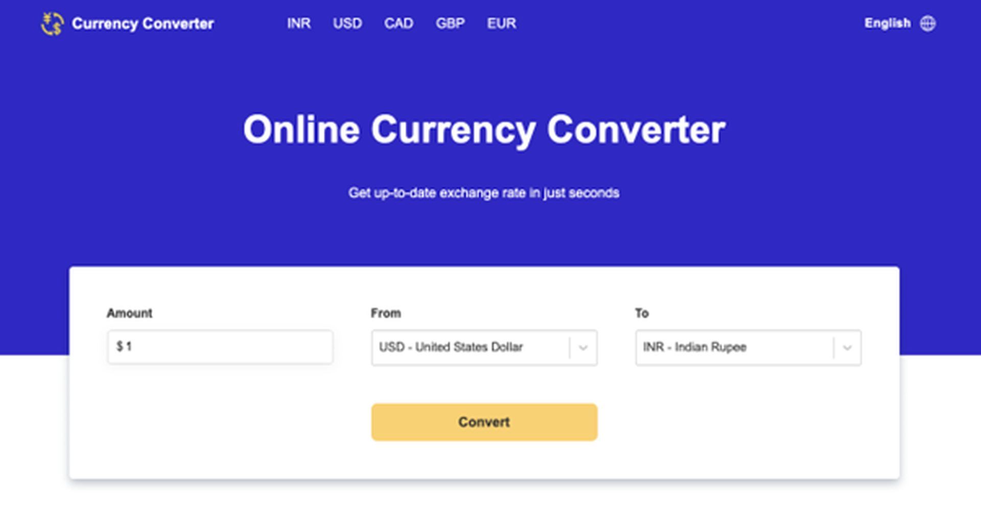 A Reliable And Efficient Online Currency Converter