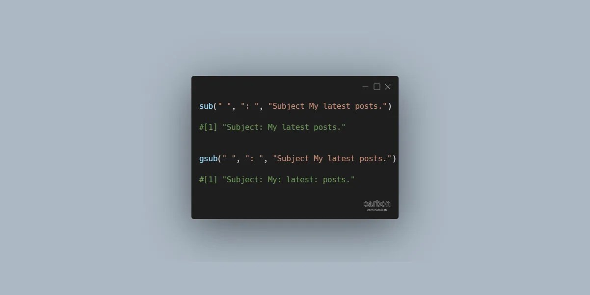 Replace the first occurrence of a character or string in R