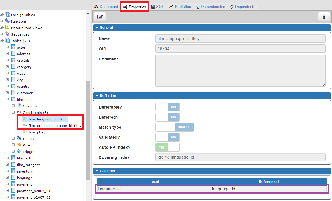 How to view table foreign keys (FKs) in pgAdmin pgAdmin Tutorials