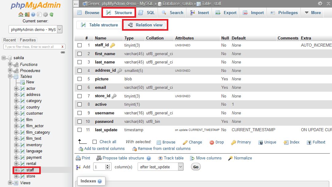Create Foreign Key Table Phpmyadmin
