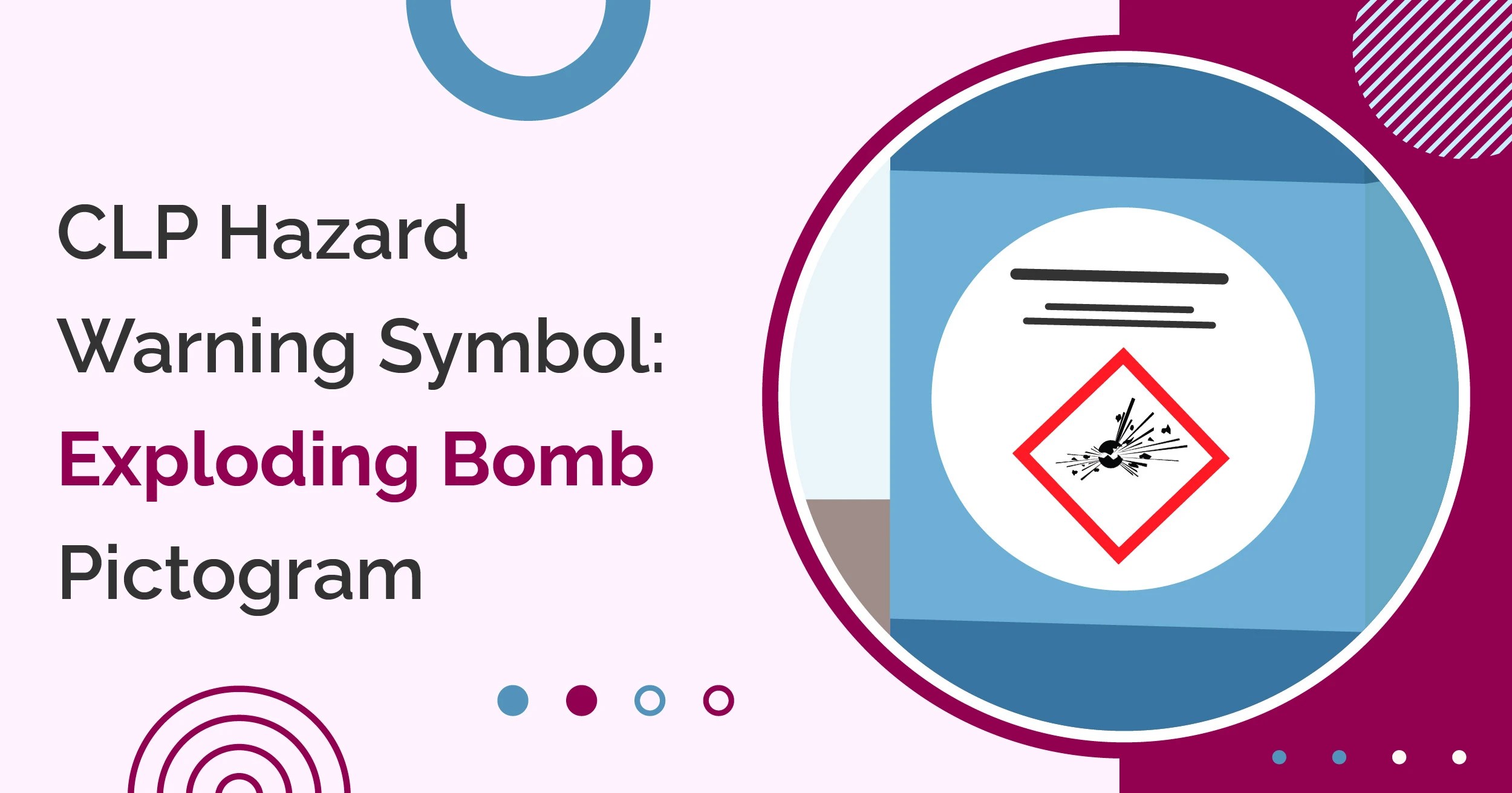 CLP Hazard Warning Symbol Exploding Bomb Pictogram dataEssence