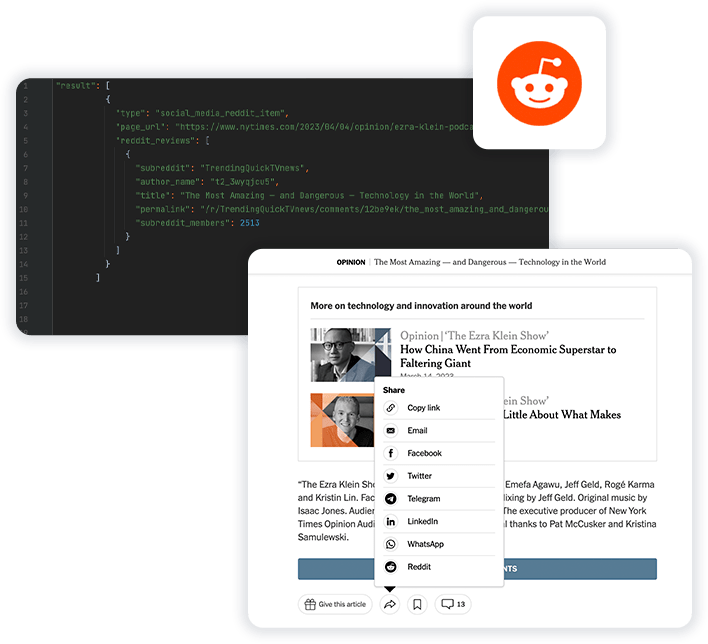 Social Media API DataForSEO