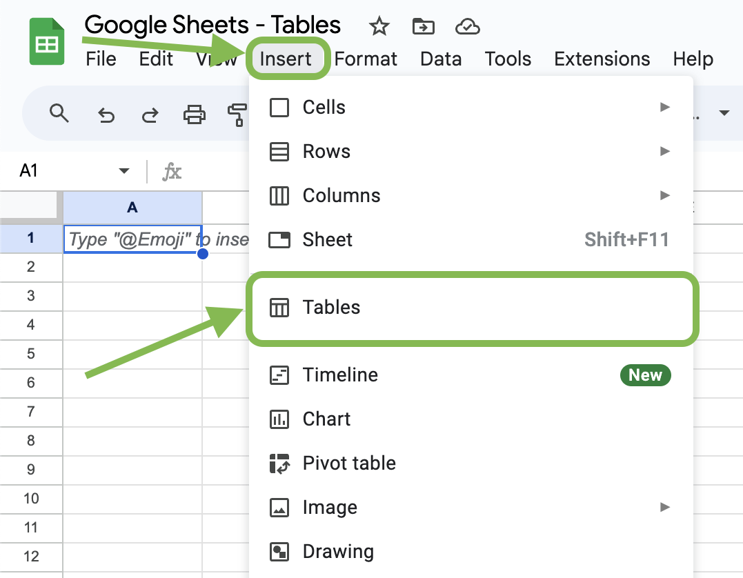 Structured Tables in Google Sheets Dataful
