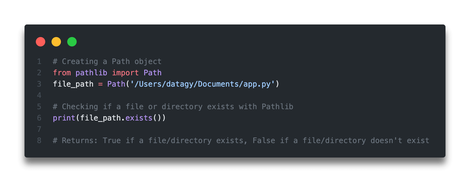 Python Check if a File or Directory Exists • datagy