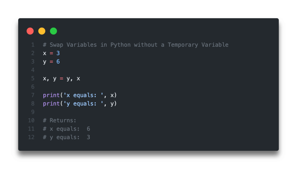 3 Ways to Swap Variables in Python • datagy
