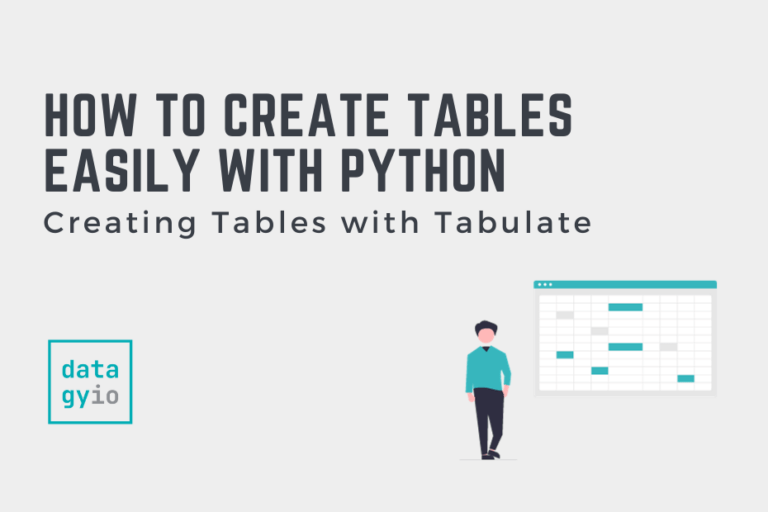 How to Create Tables Easily in Python with Tabulate • datagy