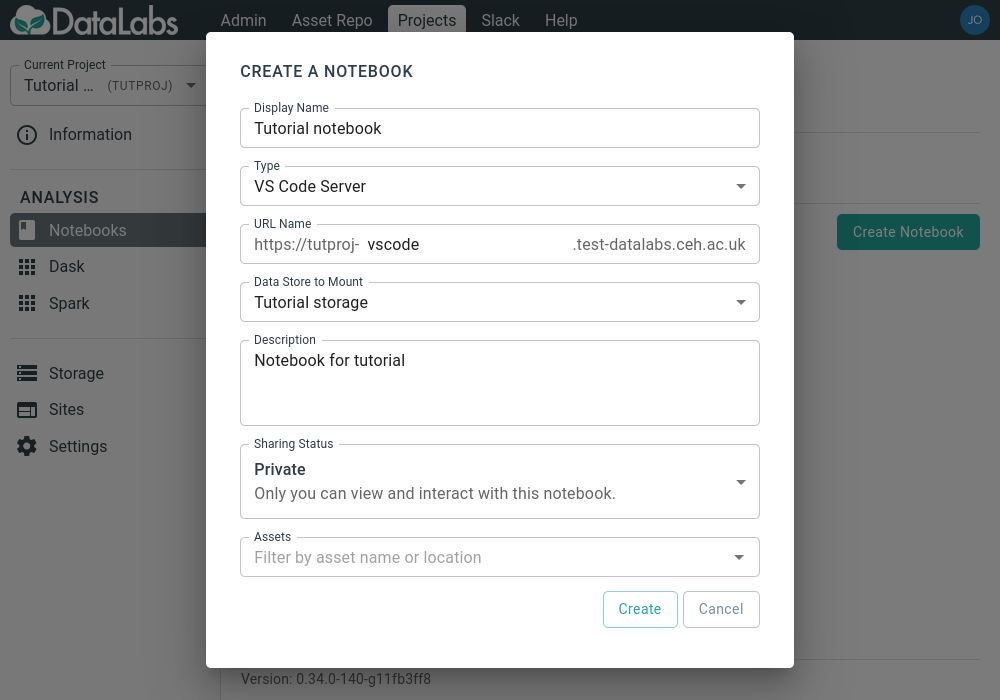 Create a Visual Studio Code notebook DataLabs Documentation