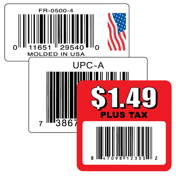 Bar code labels Flexographic printing, Thermal transfer printing
