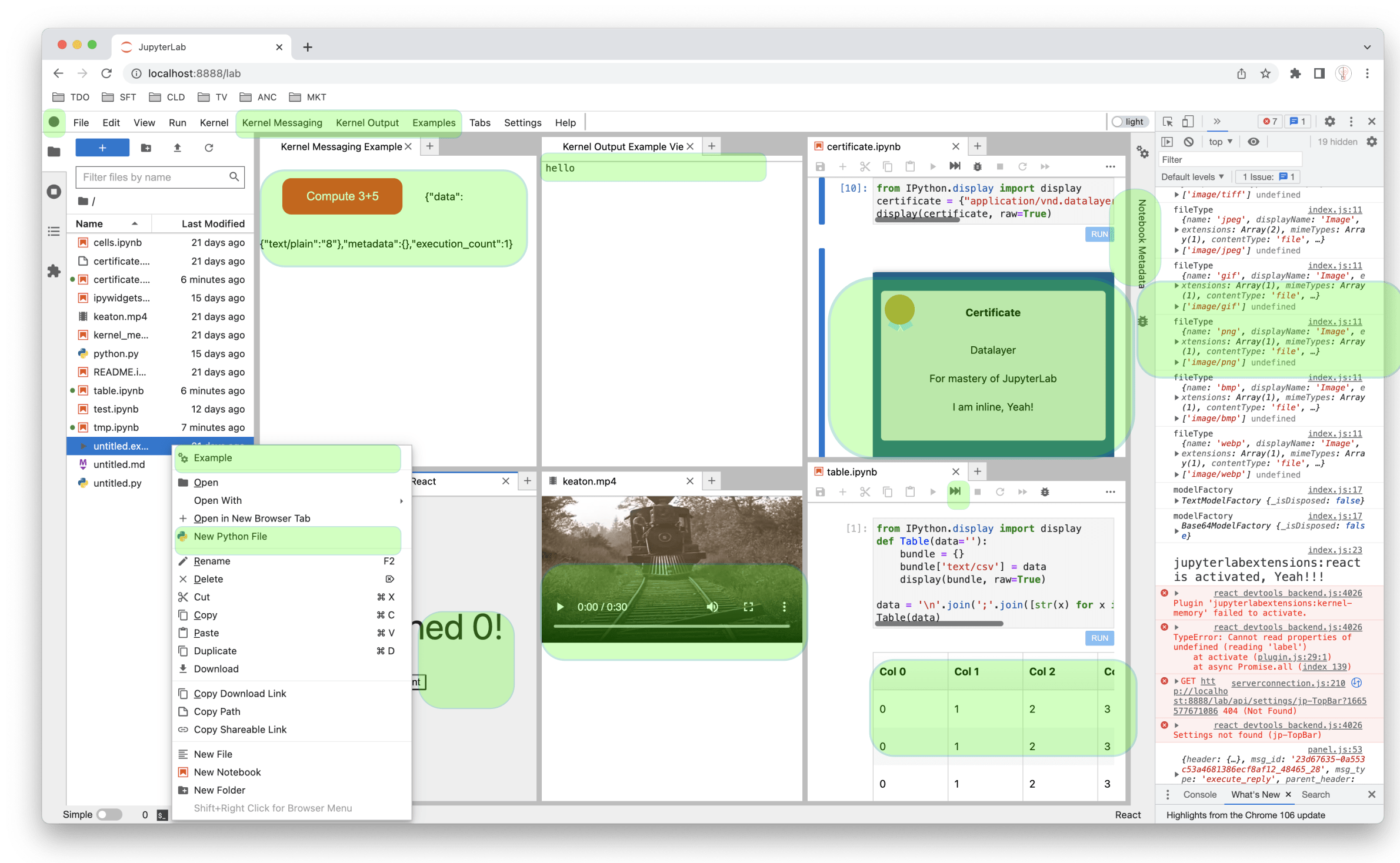 GitHub datalayerexamples/jupyterlabextensionsexample 🪐 JupyterLab