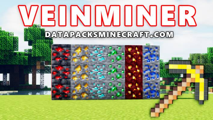 Veinminer Datapack for 1.17.1/1.16.5 Instant Mining in Minecraft