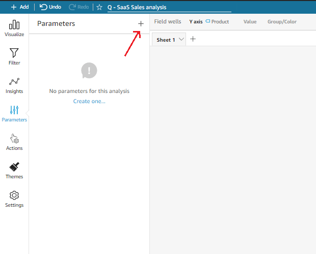 How to use filters with parameters in Quicksight? Data Pivotal