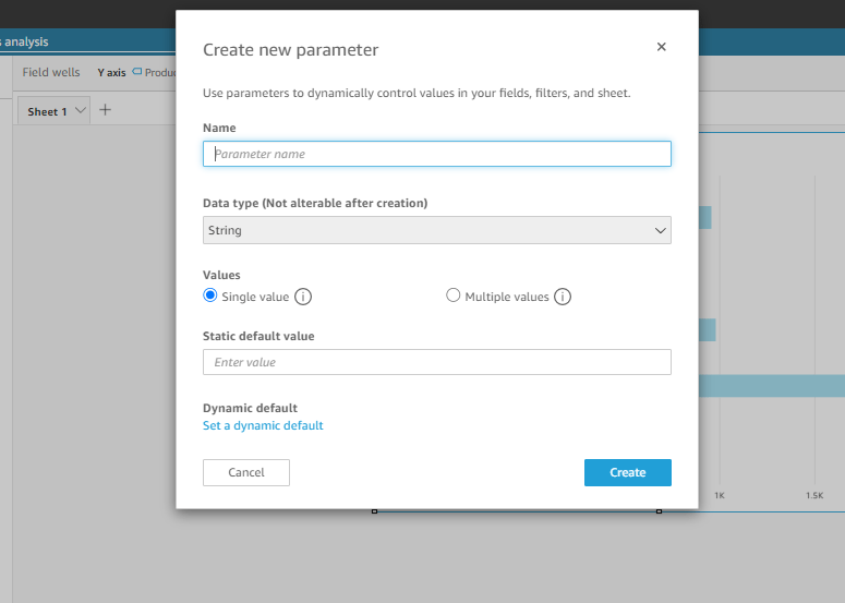 How to use filters with parameters in Quicksight? Data Pivotal