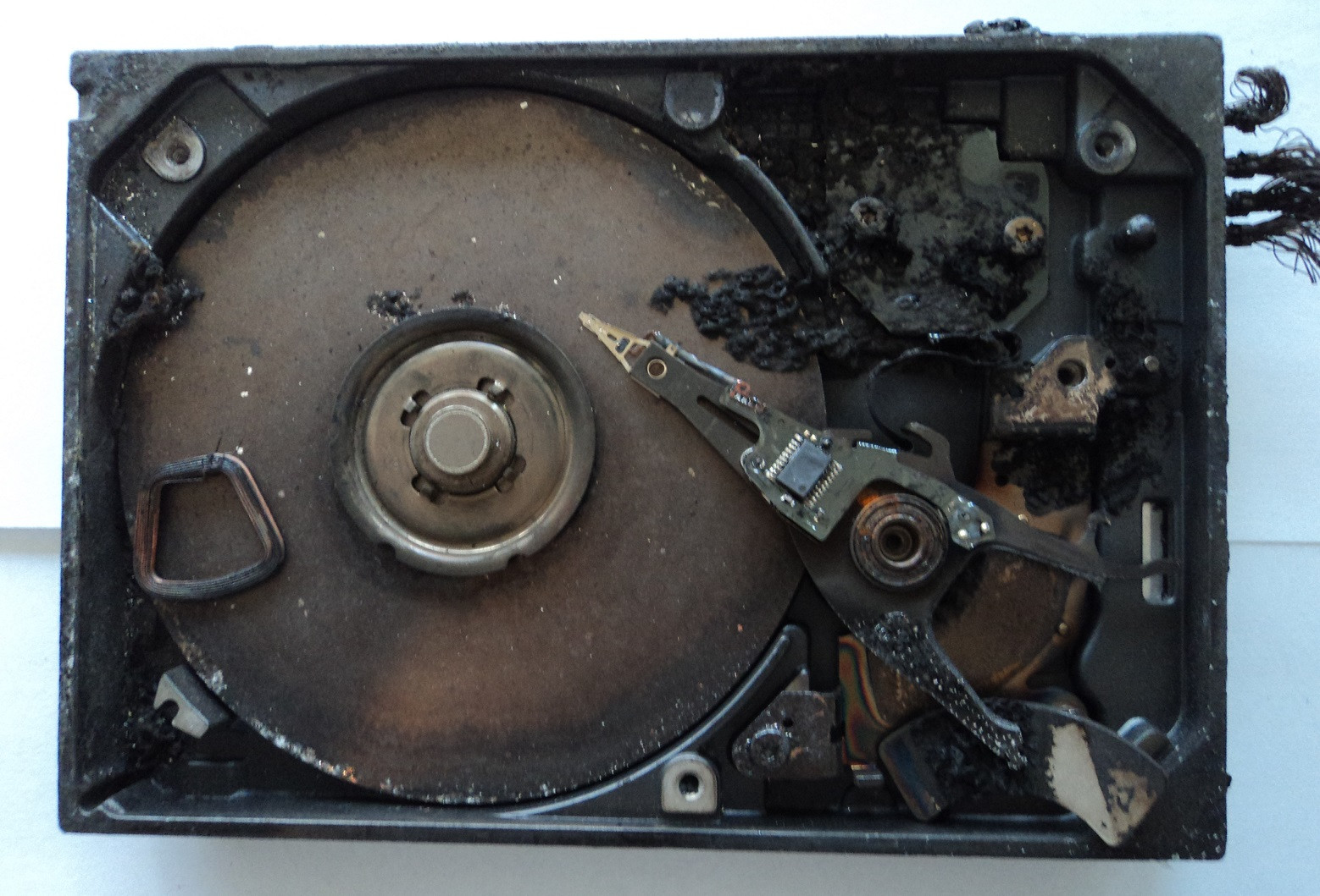 What Does a Fire Damaged Hard Drive Look Like?