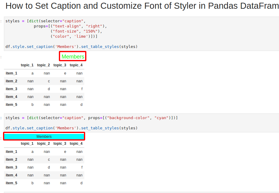 How to Render Pandas DataFrame As HTML Table Keeping Style