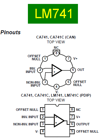 LM741 Datasheet - Operational Amplifier