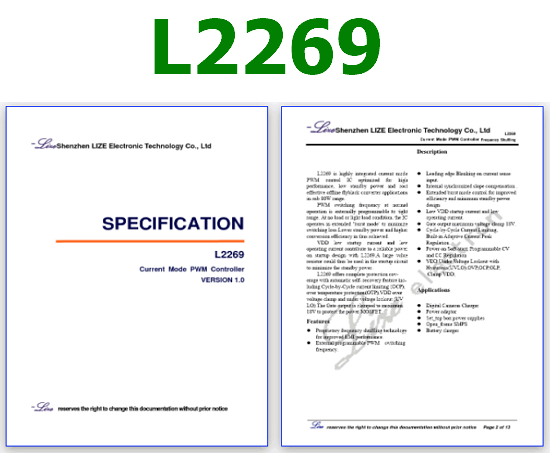 L2269 PDF Datasheet ( Equivalent )