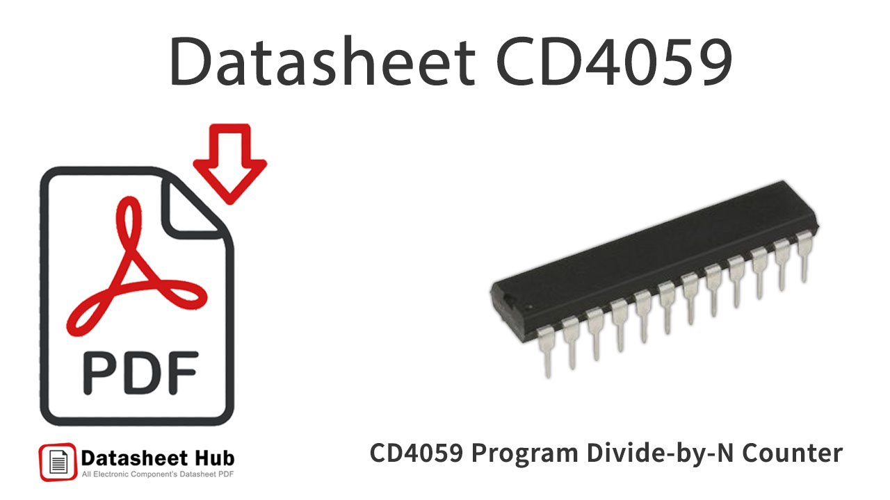 CD4059 Program DividebyN Counter Datasheet Hub