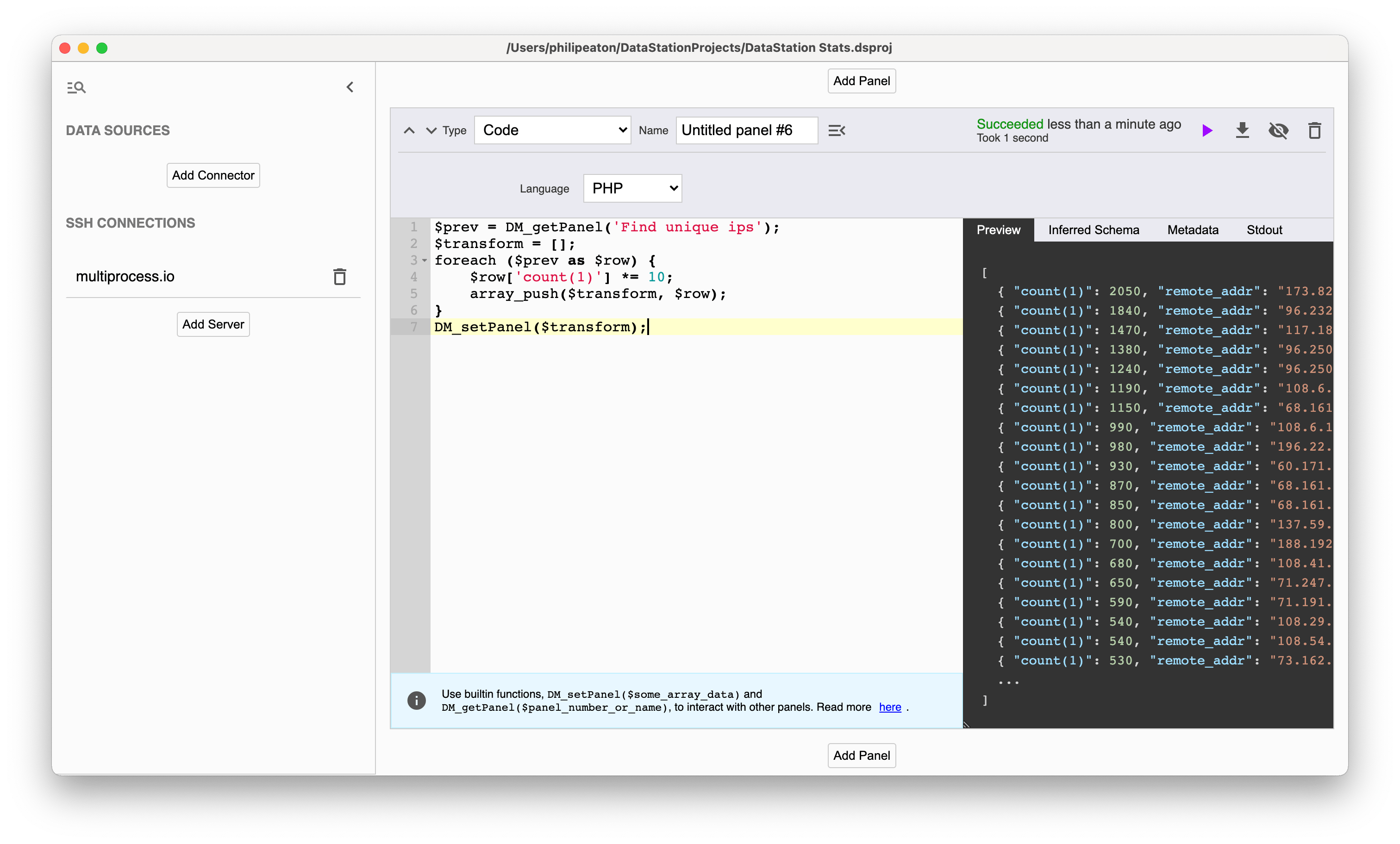 DataStation 0.6.0 released adds inapp settings editor, smaller