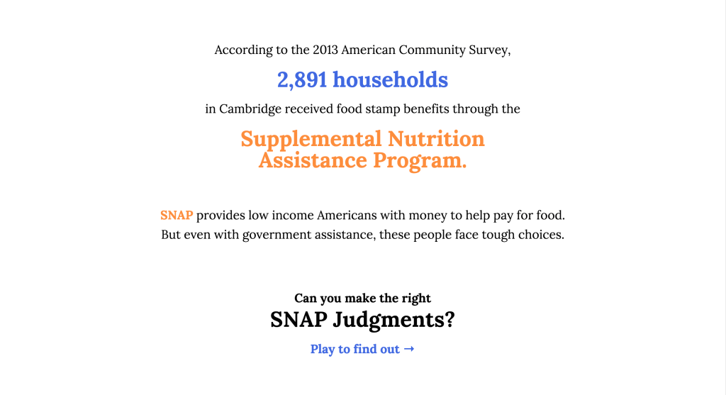 SNAP Judgments 2015 Data Storytelling Studio MIT