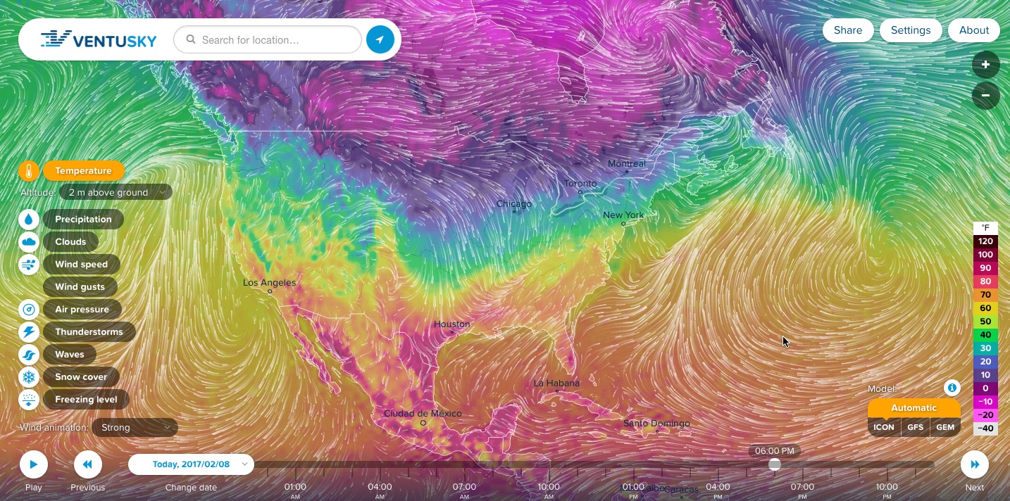 Ventusky Wind, Rain, and Temperature Maps 2017 Data Storytelling