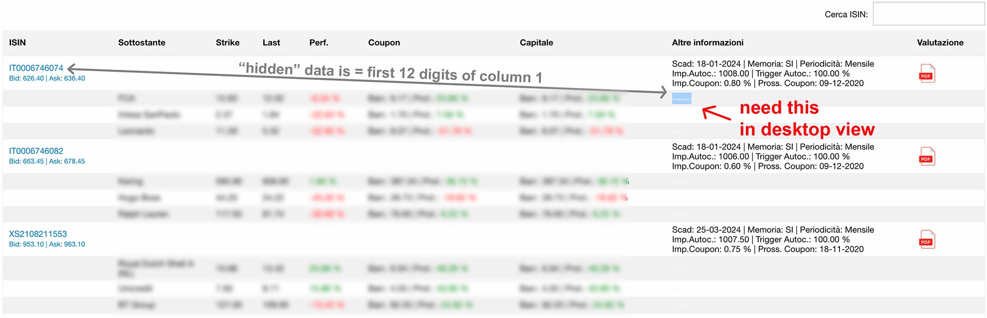How to hide a column only in responsive mode (when row) if