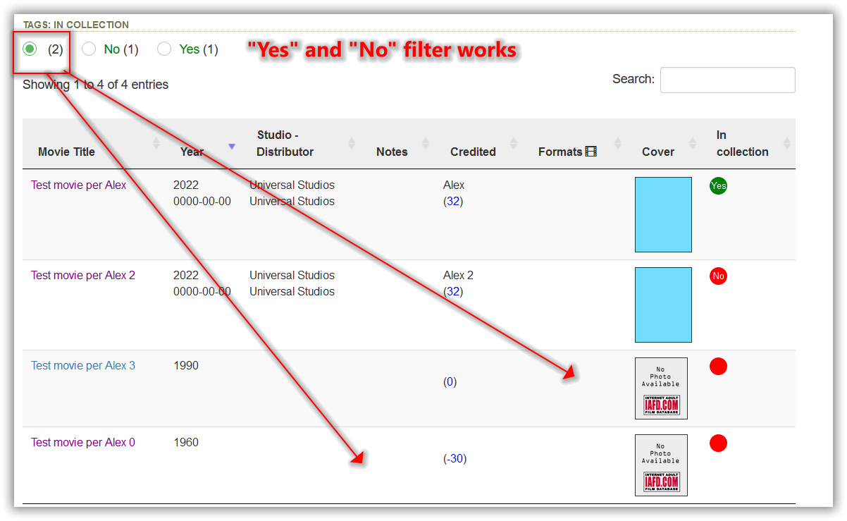 filter empyt value — DataTables forums
