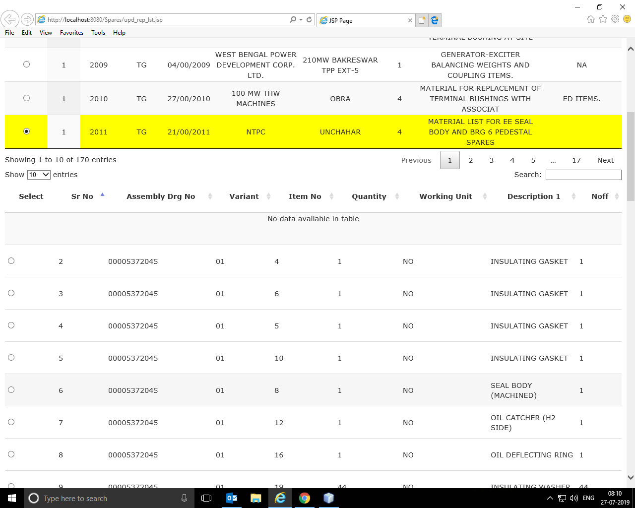 Data refresh in DataTable by retaining the previous formatting